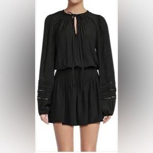 NWT Ramy Brook Rosey Dress Black Mini Sz M